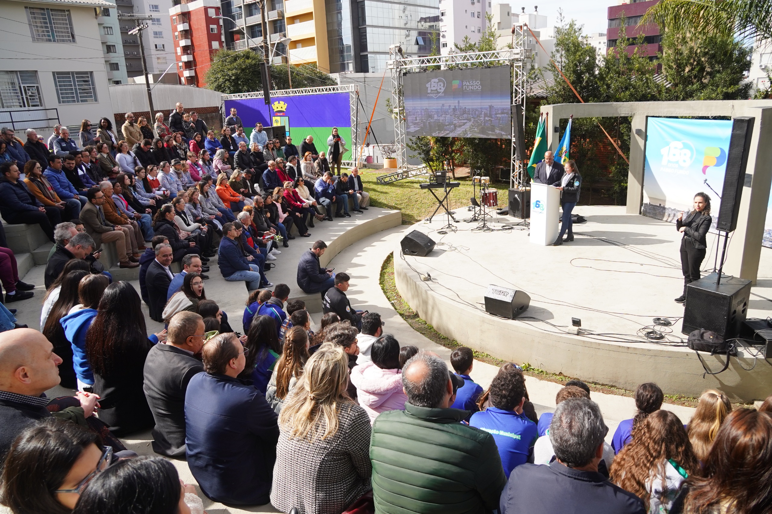 Prefeitura comemora os 168 anos de Passo Fundo com a comunidade e presta homenagem aos servidores públicos
