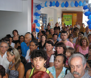 Comunidade lotou a escola