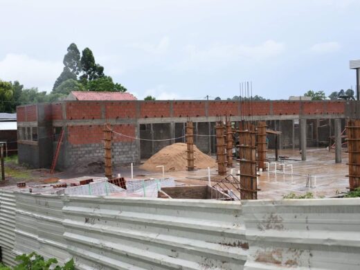 Obras seguem na escola do Bairro Santa Maria