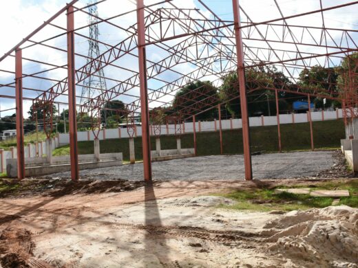 Ginásio de esportes da nova escola da Santa Marta