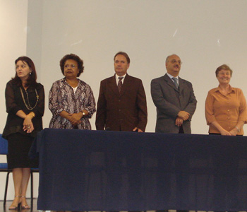 Autoridades participantes do Seminário
