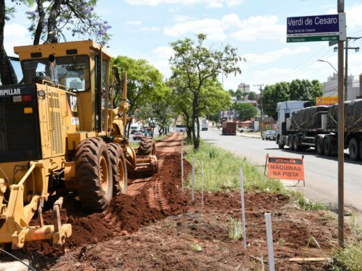 Obras na Brasil: inicia intervenção nos canteiros