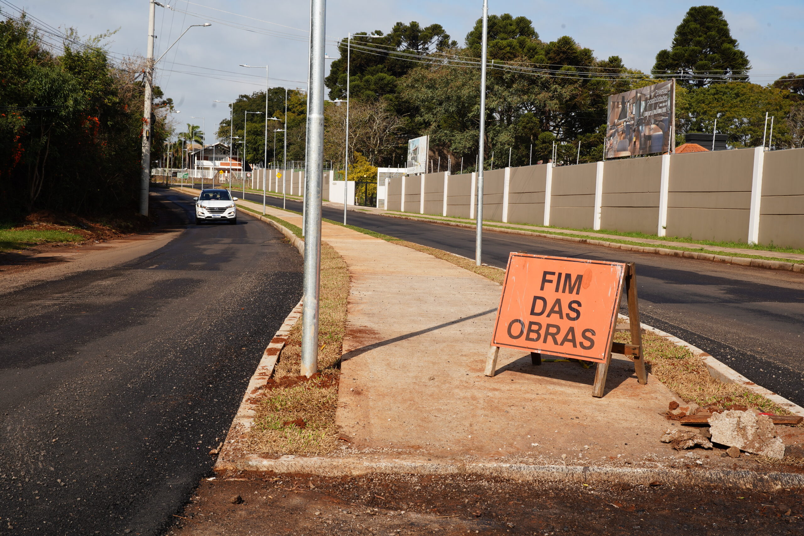 Revitalização da Avenida Araucária, na Roselândia, está na reta final