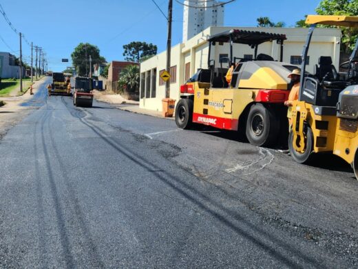Prefeitura realiza nesta semana sequência das obras de asfalto na Paissandu