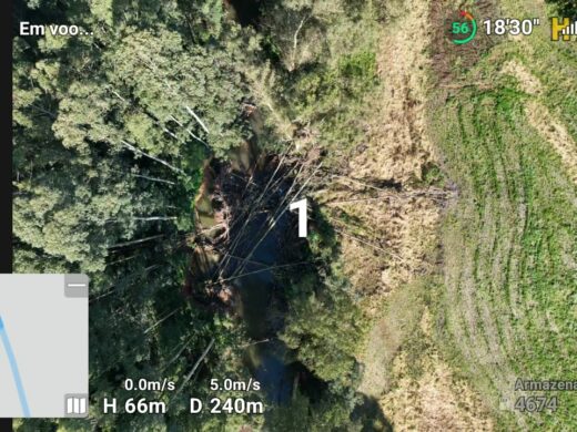Prefeitura realiza o mapeamento dos cursos de água com drone