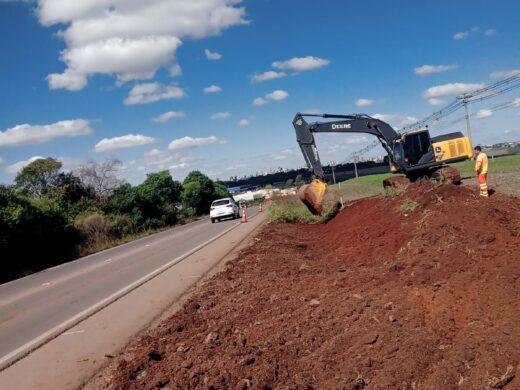 Prefeitura inicia obra no novo trevo de acesso ao Distrito Industrial do Valinhos