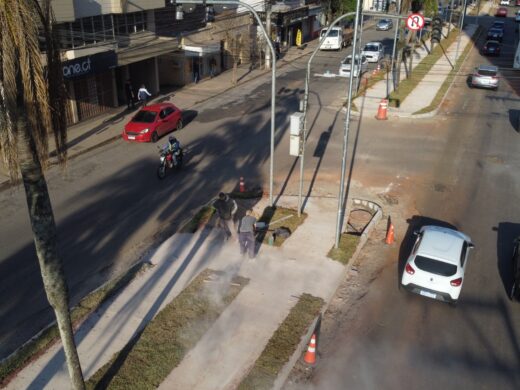 A obra de revitalização da Avenida Presidente Vargas alcança 90% do cronograma.