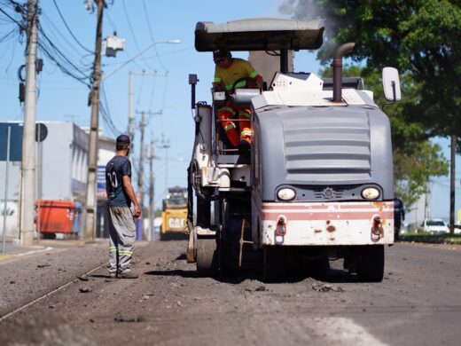 Prefeitura realizará novo reparo asfáltico na Avenida Brasil neste domingo