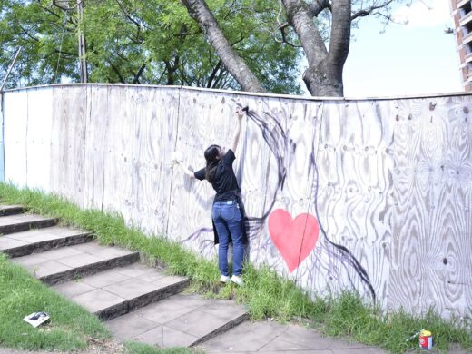 Arte toma conta das obras do Parque da Gare