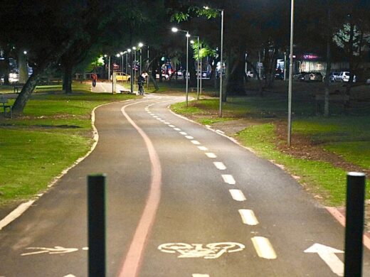 Reforço na iluminação da ciclovia