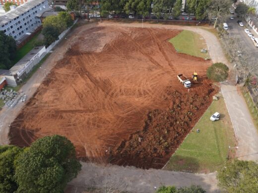 Prefeitura avança nas obras do Centro de Esporte e Lazer Fredolino Chimango