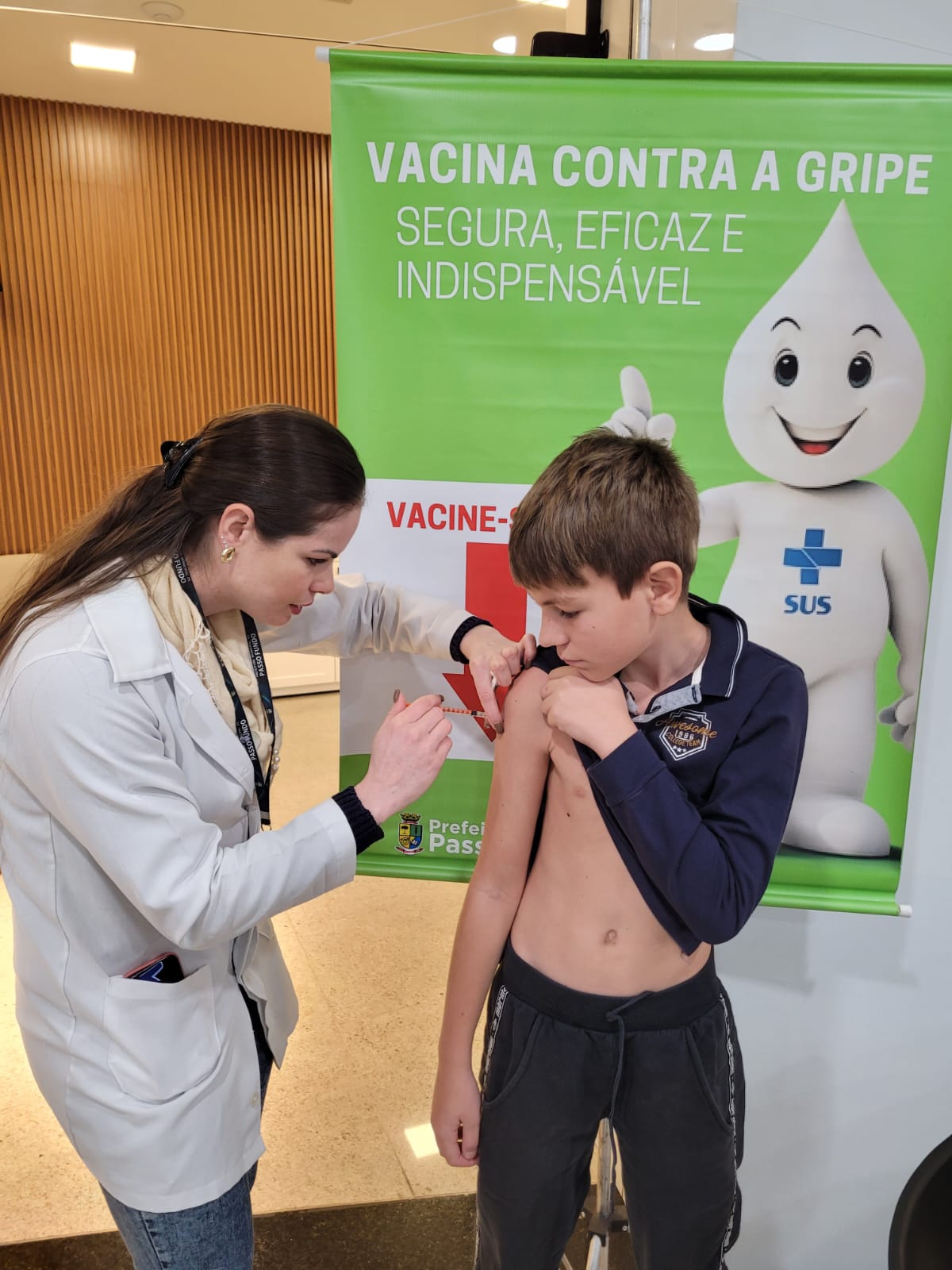 Dia D de Vacinação contra a gripe imuniza quase mil pessoas em Passo Fundo