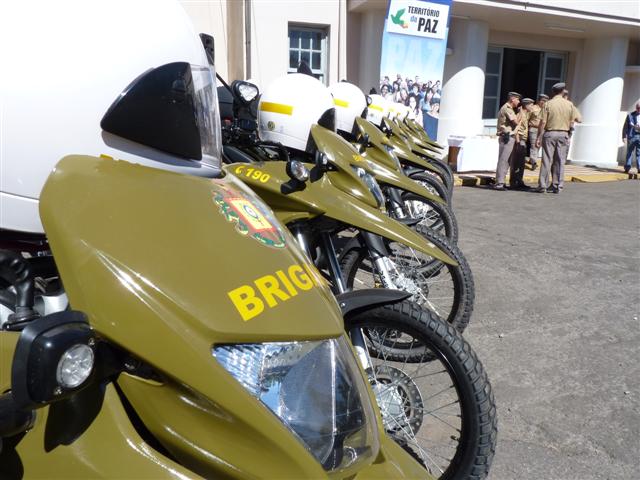Motos serão usadas para policiamento comunitário