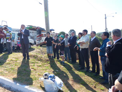 Praça será um ponto de encontro para as famílias do bairro