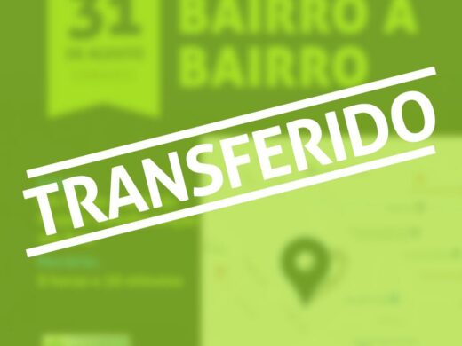 Nota: Bairro a Bairro transferido