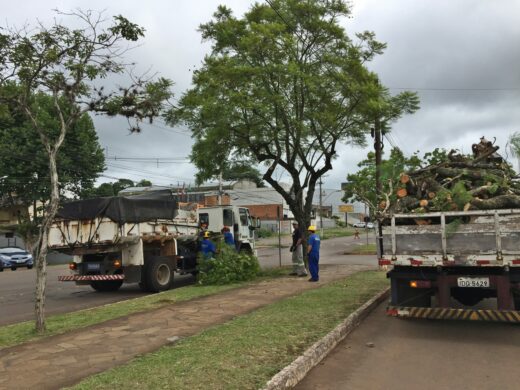 Limpeza das duas principais avenidas da cidade