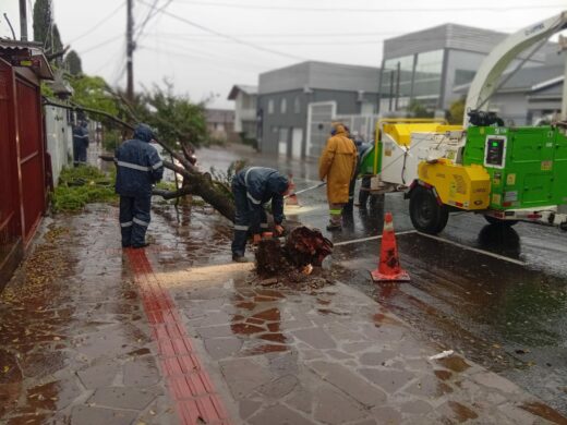 Prefeitura realiza ações emergenciais após chuva forte em Passo Fundo