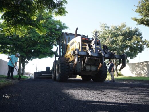 Obras do programa “Minha Rua com Asfalto” chegam a 40%