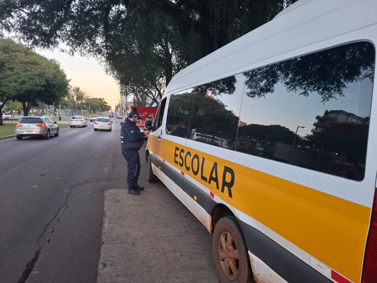 Prefeitura segue com fiscalização do transporte escolar para garantir mais segurança aos estudantes