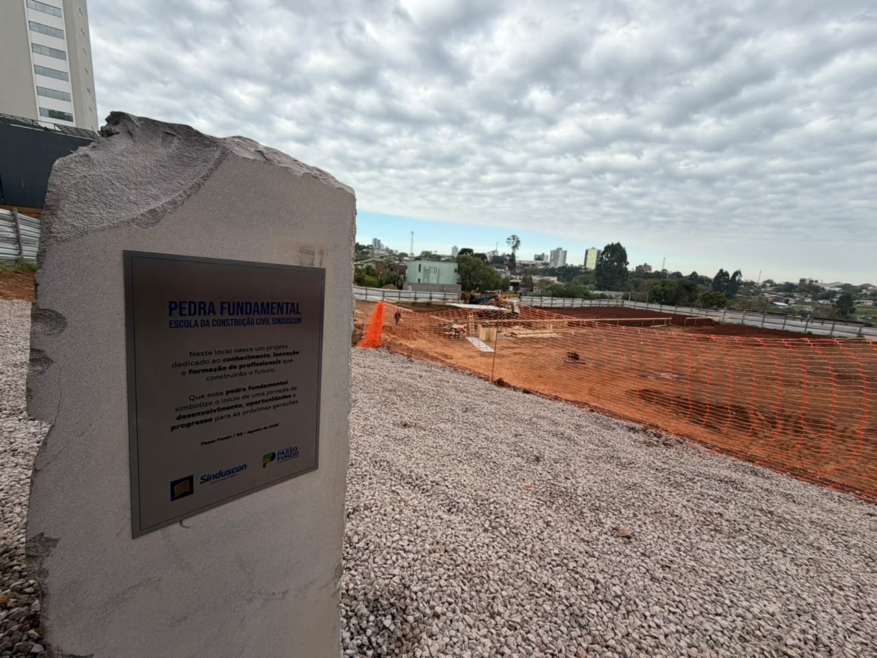 Iniciam as obras da Escola da Construção Civil de Passo Fundo
