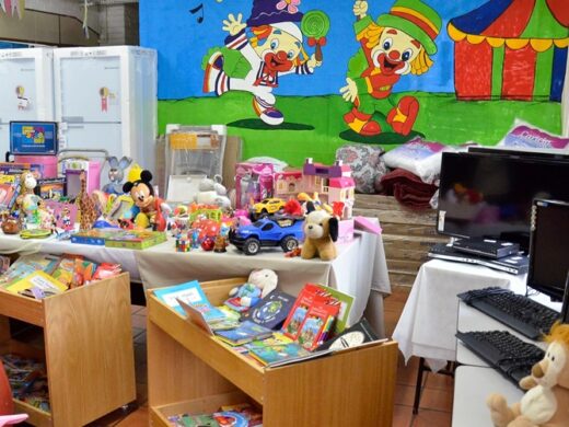Casas de acolhimento recebem brinquedos novos