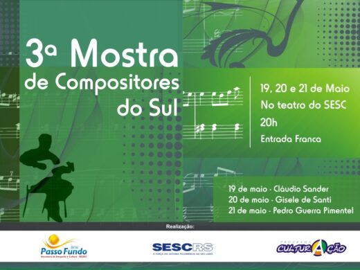 Prefeitura realiza 3ª Mostra dos Compositores do Sul