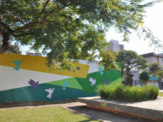 Praça da Mãe ganha as cores da arte urbana