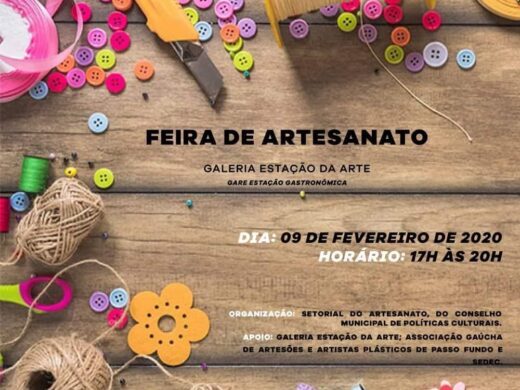Domingo é dia da Feira de Artesanato