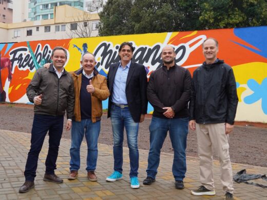 Obras no novo Centro de Esporte e Lazer Fredolino Chimango estão na reta final