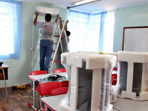 Ar-condicionado: nesta semana, mais sete escolas serão beneficiadas