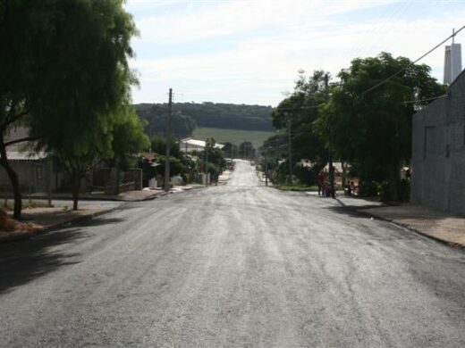 Novos asfaltos concluídos no bairro Planaltina
