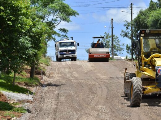 Obras de pavimentação no Cel. Massot
