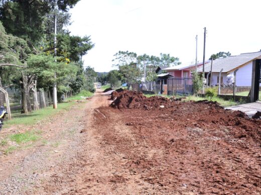 Obras no Loteamento Santa Rita