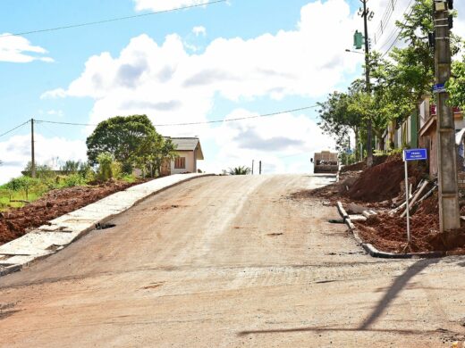 Obras de asfalto no Parque Recreio e Jaboticabal