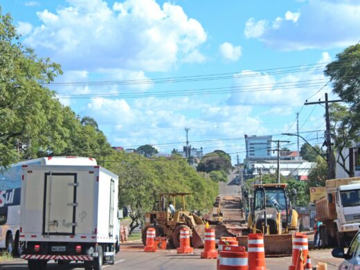 Avenida Brasil completa um mês de obras