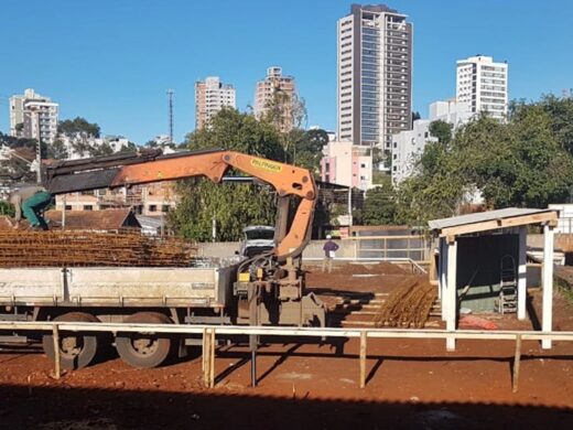 ﻿Etapa inicial das obras do Hospital Municipal