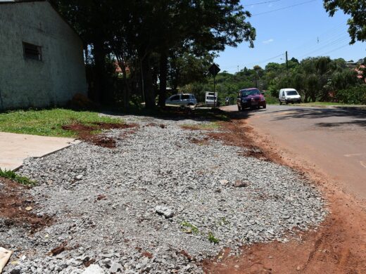 Obra de infraestrutura no bairro Nenê Graeff