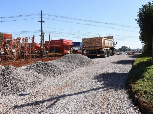 Obras de pavimentação no Parque Farroupilha