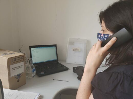 Pacientes com Covid-19 são monitorados