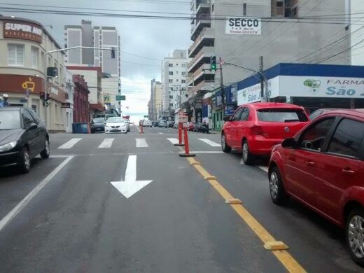 Rua General Osório recebe sinalização para alterações no trânsito