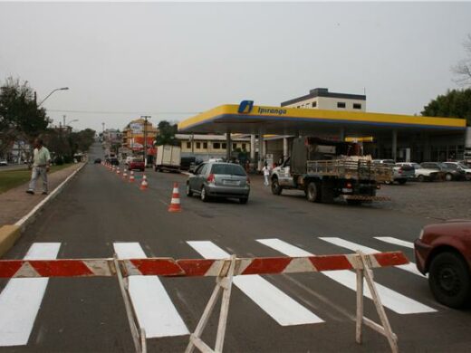 Faixas de Segurança são pintadas