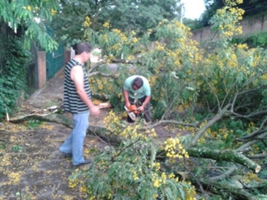 Prefeitura intensifica trabalhos para recuperar a cidade após vendaval
