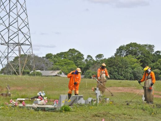 Limpeza nos cemitérios está sendo concluída