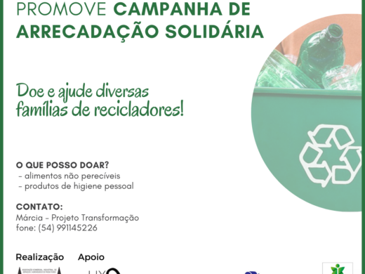 Prefeitura apoia campanha de arrecadação