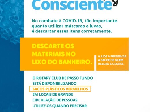 Projeto para descarte correto de máscaras e luvas
